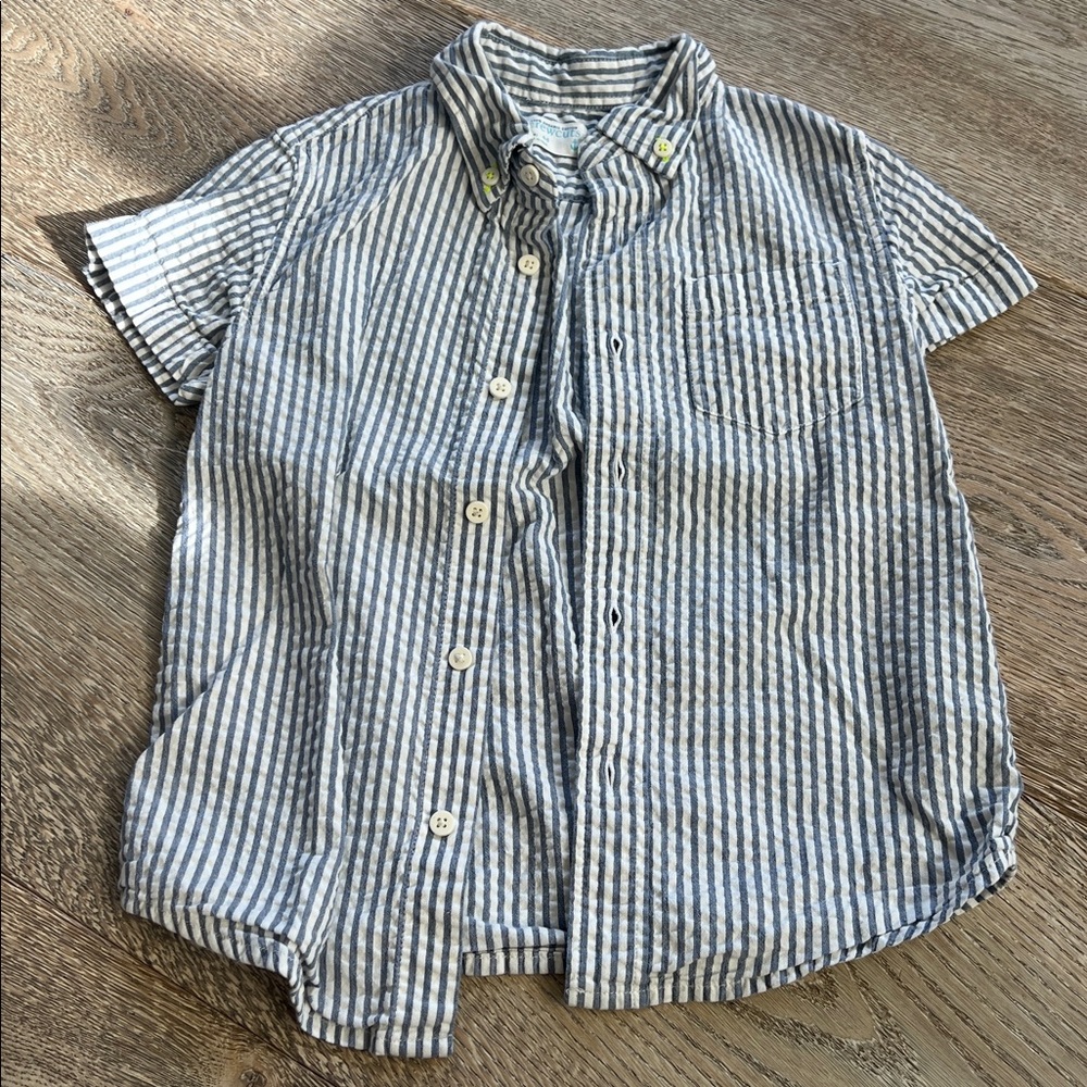 Crewcuts Seersucker Button-Up Shirt, washed but never worn 4